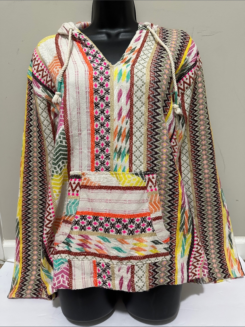 Beach By Exist  Baja hoodie vibrant, multi-colored large